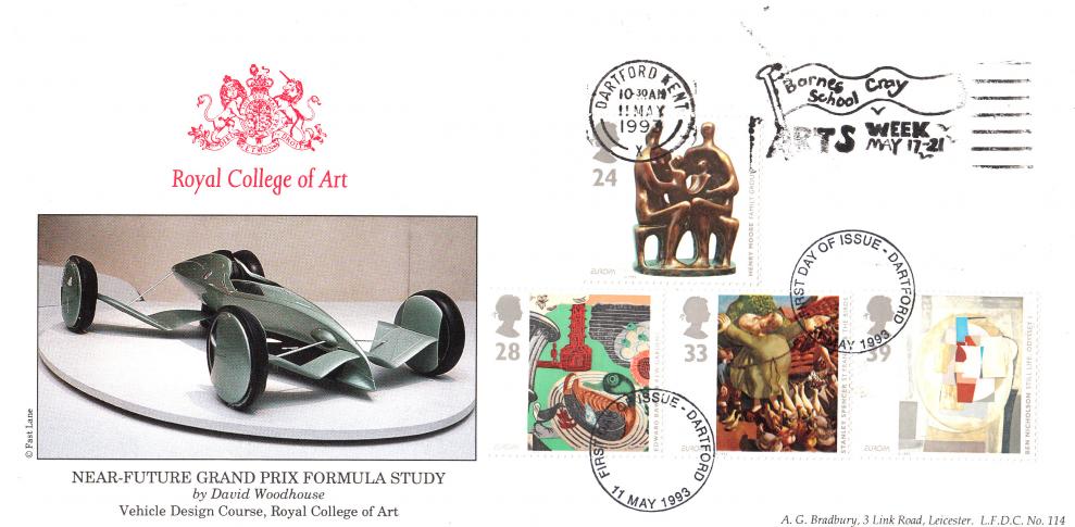 1993 (05) Art - Bradbury LFDC Official - Barnes Cray School Arts Week Slogan