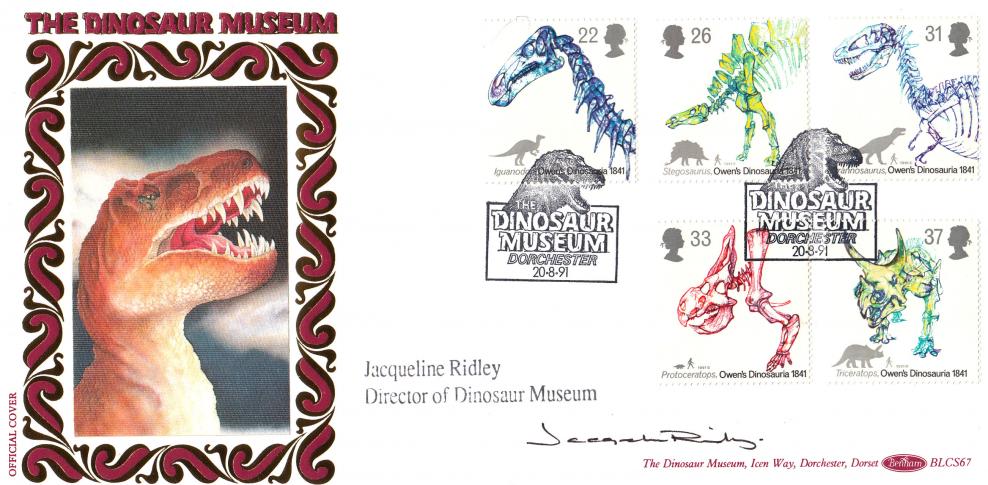 1991 (08) Dinosaurs - Benham BLCS 67 Official - Signed by Jacqueline Ridley