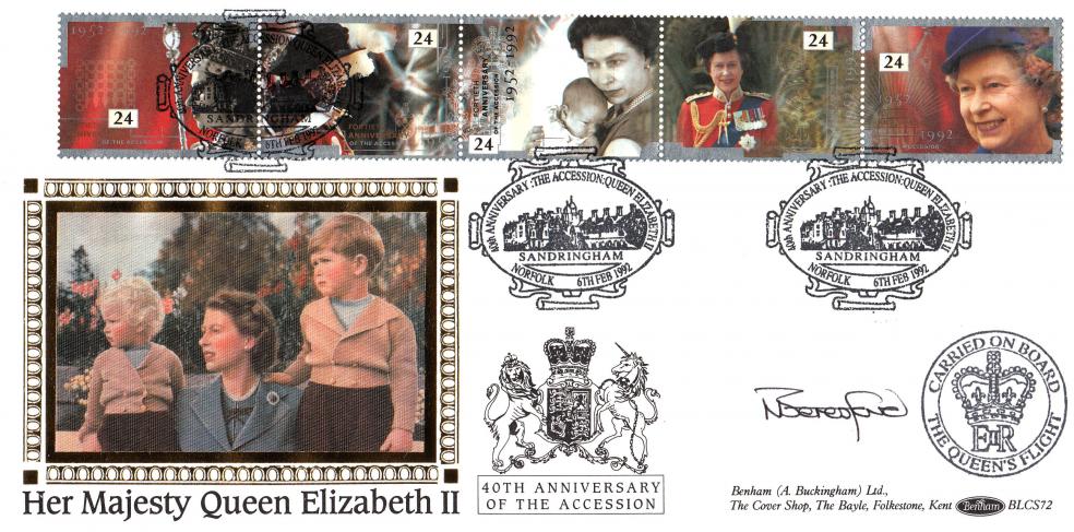 1992 (02) Accession - Benham BLCS 72 'Sandringham' Official (Carried) - Signed by Wing Commander Beresford