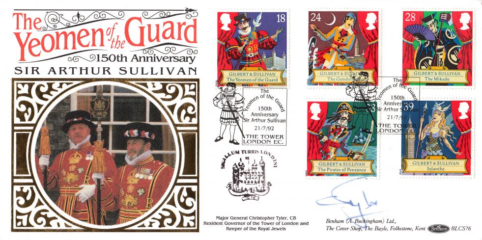 1992 (07) Gilbert & Sullivan - Benham BLCS 76 Official - Signed by Major General Christopher Tyler