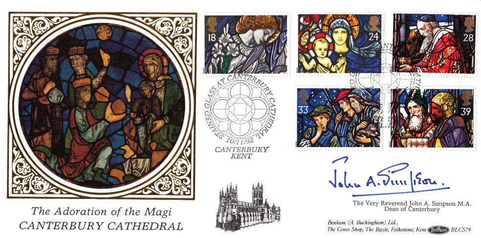 1992 (11) Christmas - Benham BLCS 79 Official - Signed by Revd John Simpson