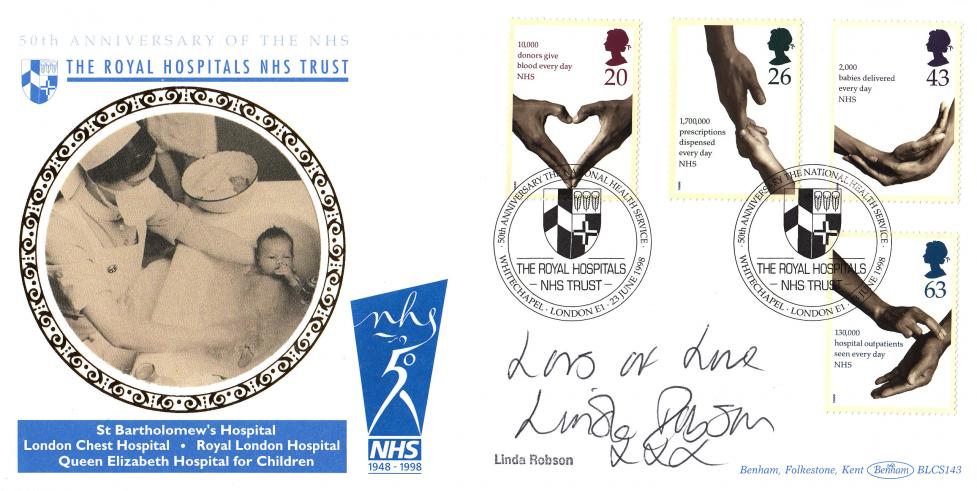 1998 (06) National Health Service - Benham BLCS 143 Official - Signed by Linda Robson