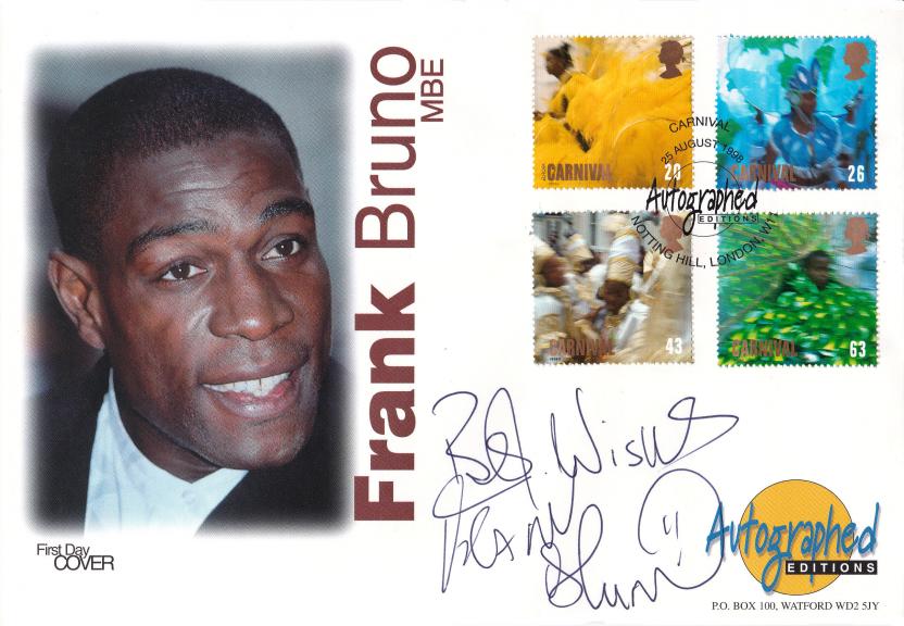 1998 (08) Carnival - Westminster Autographed Editions Official - Signed by Frank Bruno