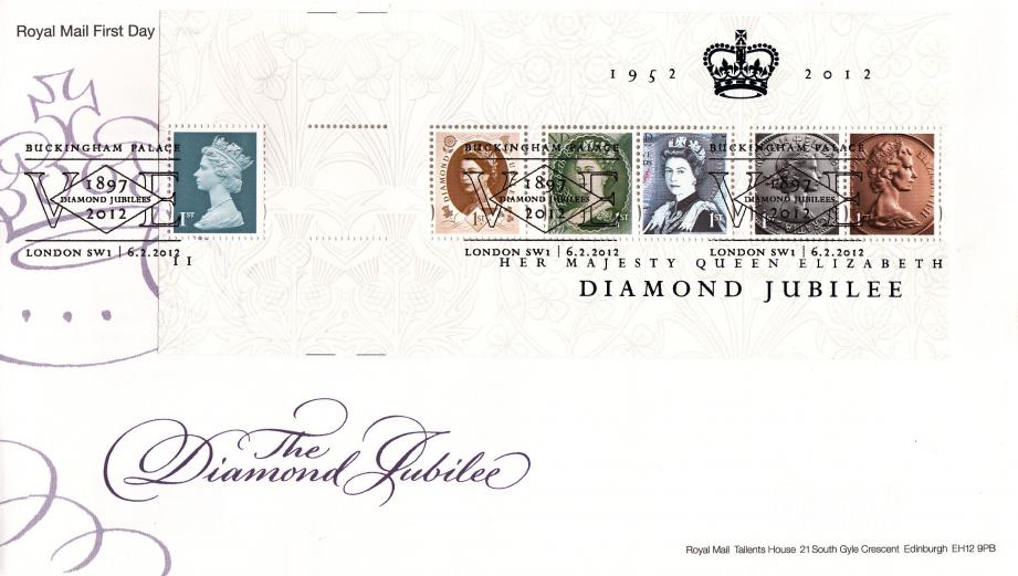 2012 (02) Diamond Jubilee M/S - Misscut Sheet Error