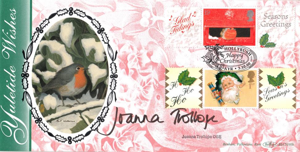 2000 (10) Generic Christmas Labels - Benham BLCS 195 Official - Signed by Joanna Trollope