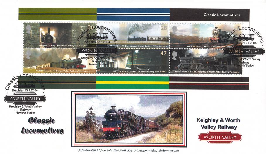 2004 (01) Classic Locomotives (M/S) - Sheridan Official