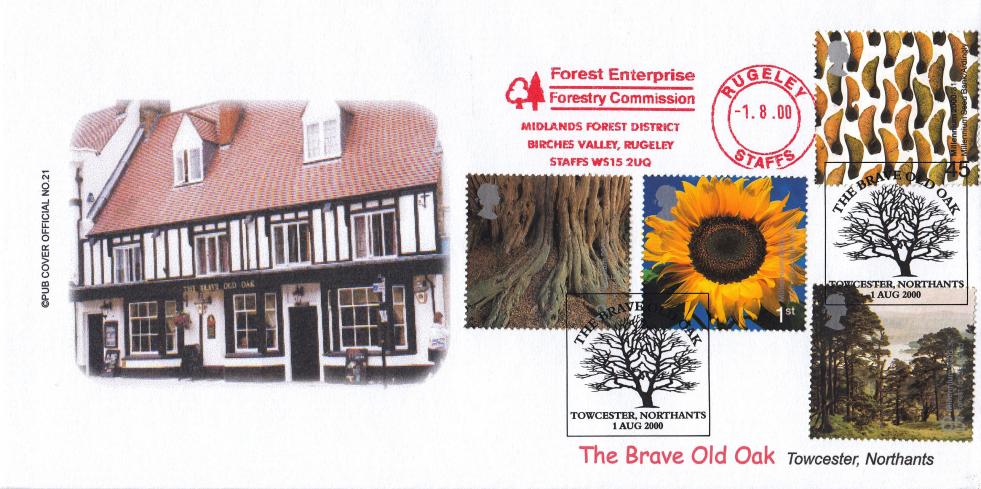 2000 (08) Tree & Leaf - Brazier 'Pub' Official + Forest Enterprise, Forestry Commission Meter Mark