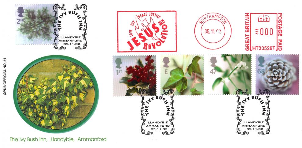 2002 (11) Christmas - Brazier 'Pub' Official + Jesus Revolution Meter Mark