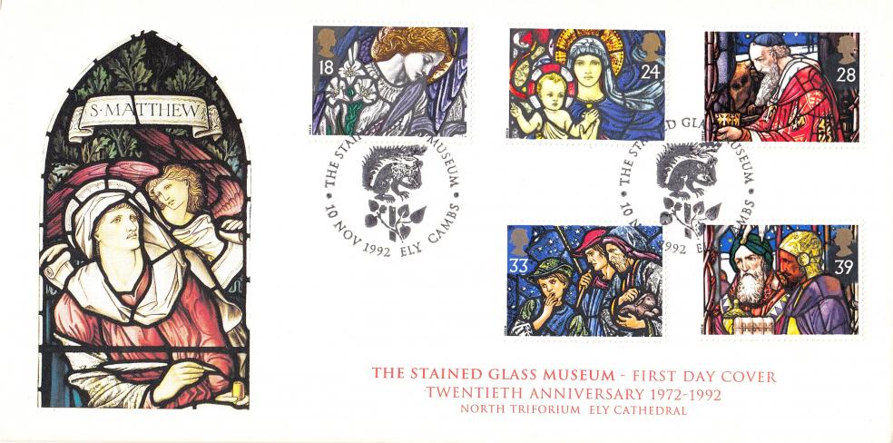 1992 (11) Christmas - Covercraft 'Stained Glass Museum', Ely Official