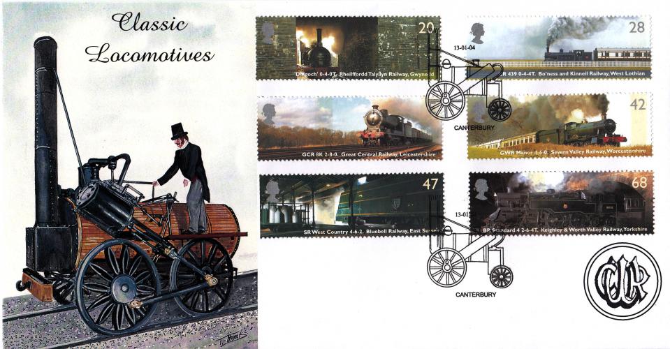 2004 (01) Classic Locomotives (Stamps) - Macintyre Official