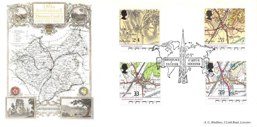 1991 (09) Maps - Bradbury 'Birthplace of Tourism' Official