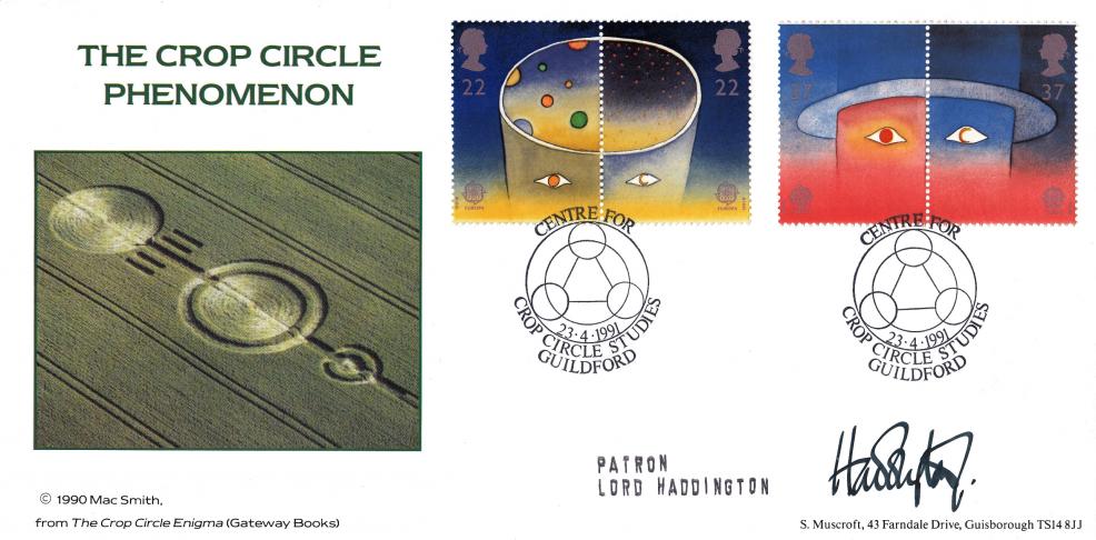 1991 (04) Europe In Space - Muscroft 'Crop Circle Studies' Official - Signed by Lord Haddington