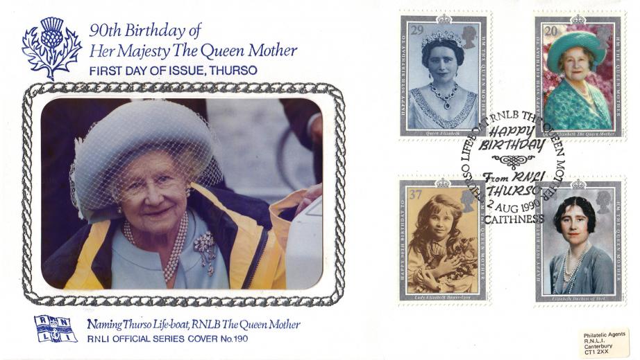 1990 (08) Queen Mother - Pilgrim RNLI Thurso Official