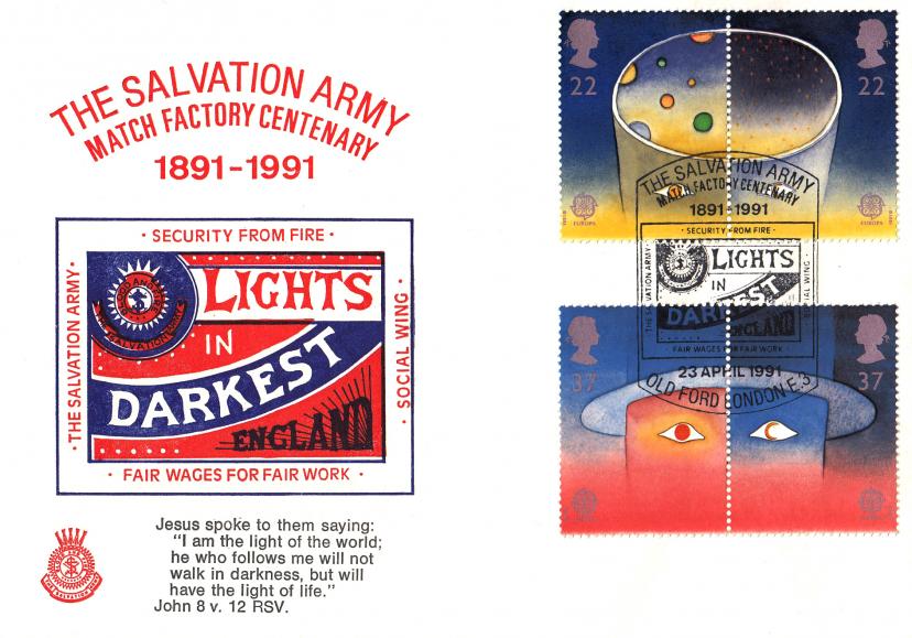 1991 (04) Europe In Space - Salvation Army 'Match Factory Centenary' Official