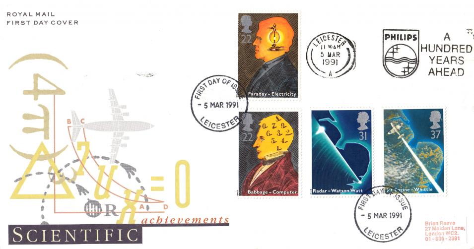 1991 (03) Scientists - RM - Philips, A Hundred Years Ahead Slogan