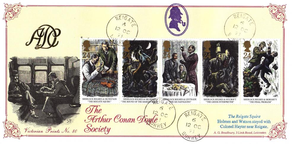 1993 (10) Sherlock Holmes - Bradbury VP 80 - Reigate CDS