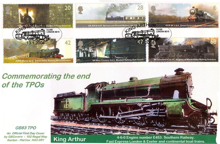 2004 (01) Classic Locomotives (Stamps) - GB Covers (Derek Williams) Official (GB83TPO)