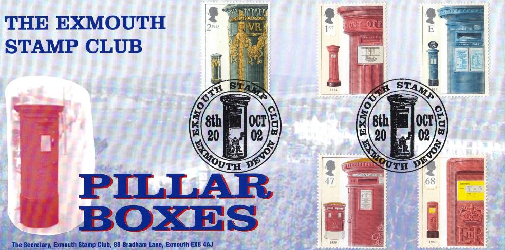 2002 (10) Post Boxes - Exmouth Stamp Club Official