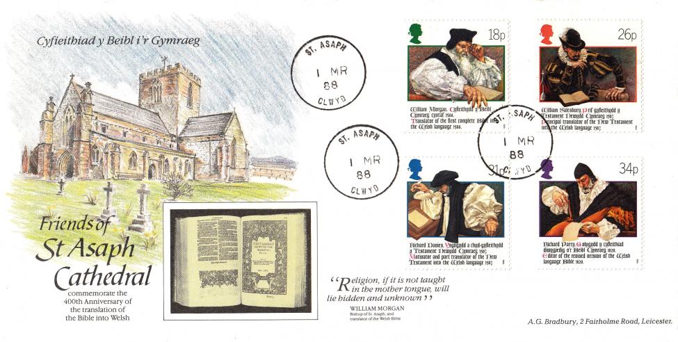 1988 (03) Welsh Bible - Bradbury LFDC 66 - St Asaph CDS
