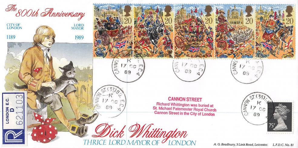 1989 (10) Lord Mayor's Show - Bradbury LFDC 81 - Cannon ST CDS