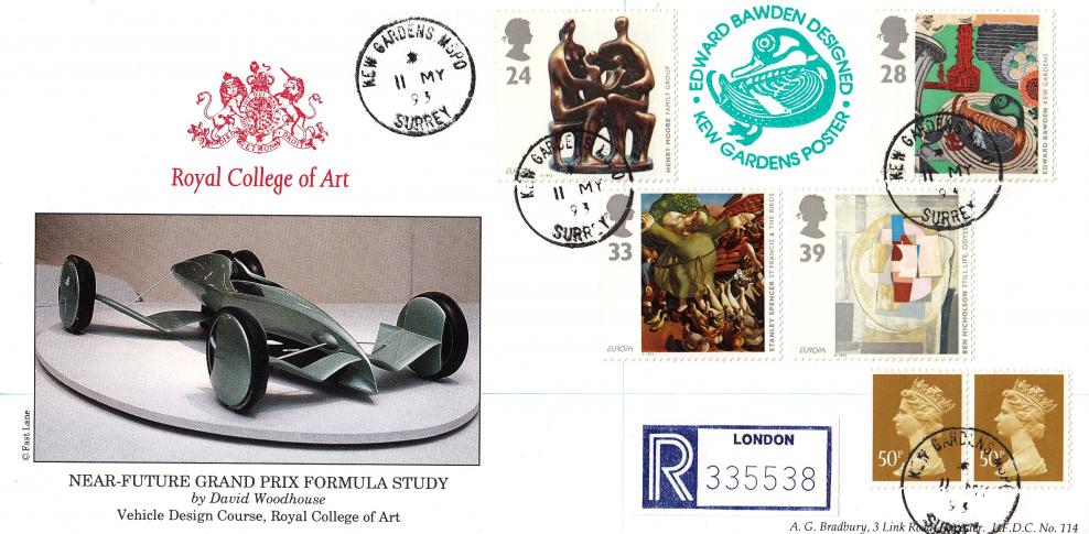 1993 (05) Art - Bradbury LFDC 114 - Kew Gardens CDS