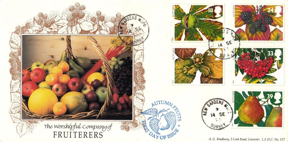 1993 (09) Autumn - Bradbury LFDC 117 - Kew Gardens CDS