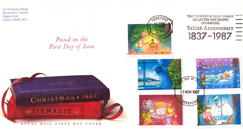 1987 (11) Christmas - RM - The Church of Jesus Christ of Latter-Day Saints (Mormons) Slogan