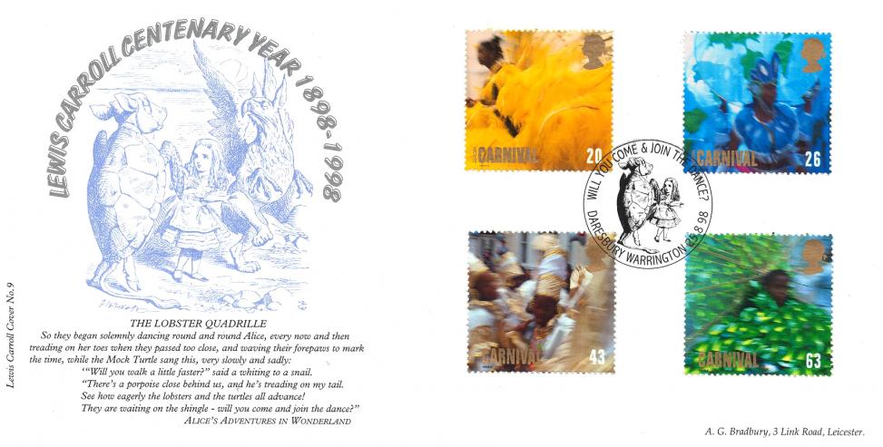 1998 (08) Carnival - Bradbury Lewis Carroll Centenary Year Official