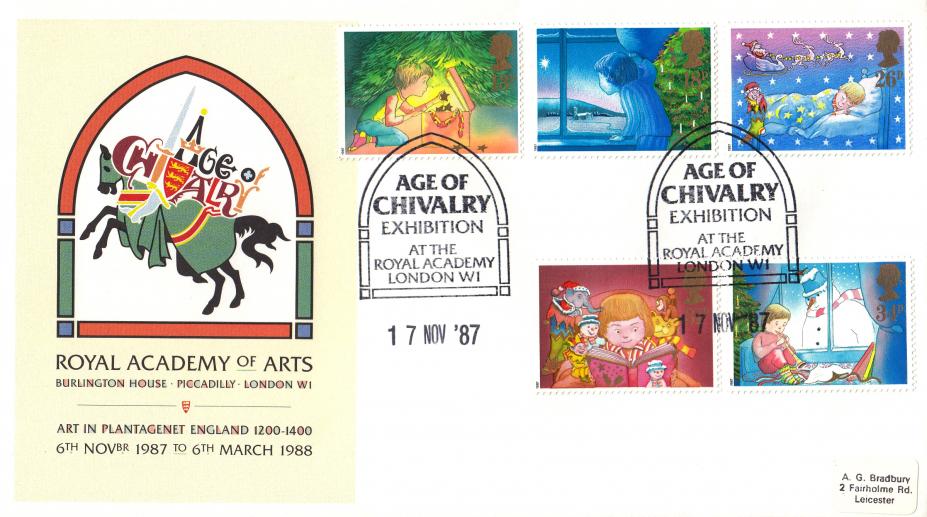 1987 (11) Christmas - Pilgrim Royal Academy of Arts 'Age of Chivalry' Official