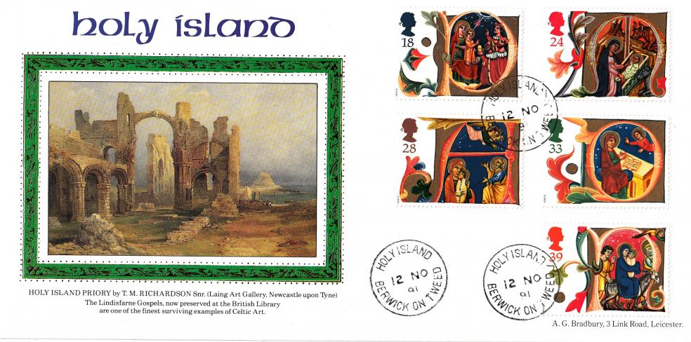 1991 (11) Christmas - Bradbury Holy Island Official - Holy Island CDS