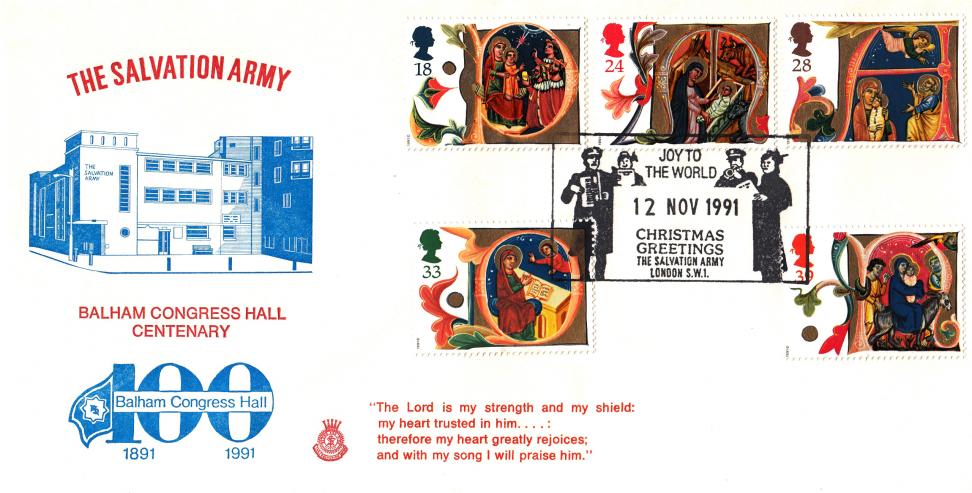 1991 (11) Christmas - Salvation Army 'Balham Congress Hall Centenary' Official