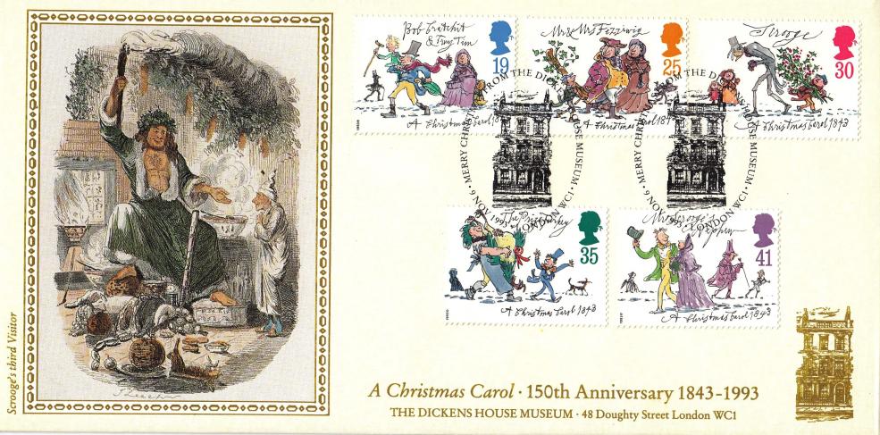 1993 (11) Christmas - Covercraft 'A Christmas Carol - Dickens House Museum' Official