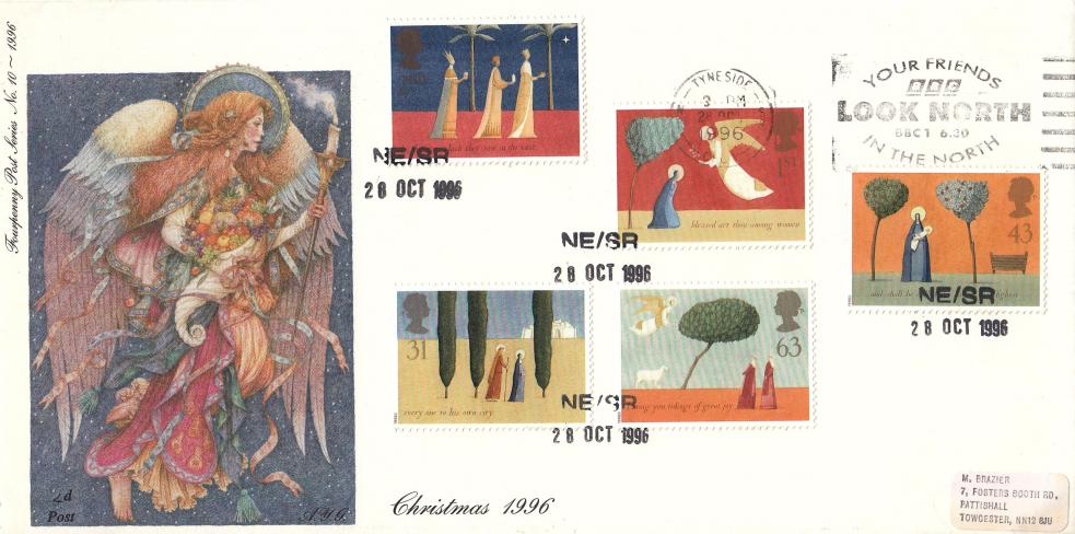 1996 (10) Christmas - 4d Post - BBC Look North Slogan