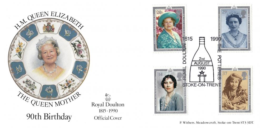 1990 (08) Queen Mother - Withers 'Royal Doulton' Official