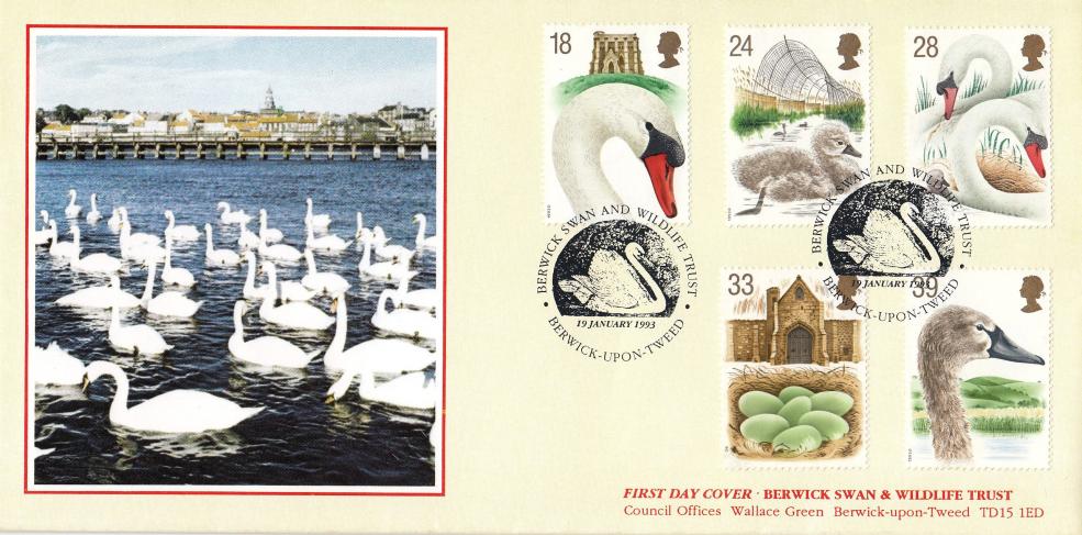 1993 (01) Swans - Covercraft Berwick Swan & Wildlife Trust Official