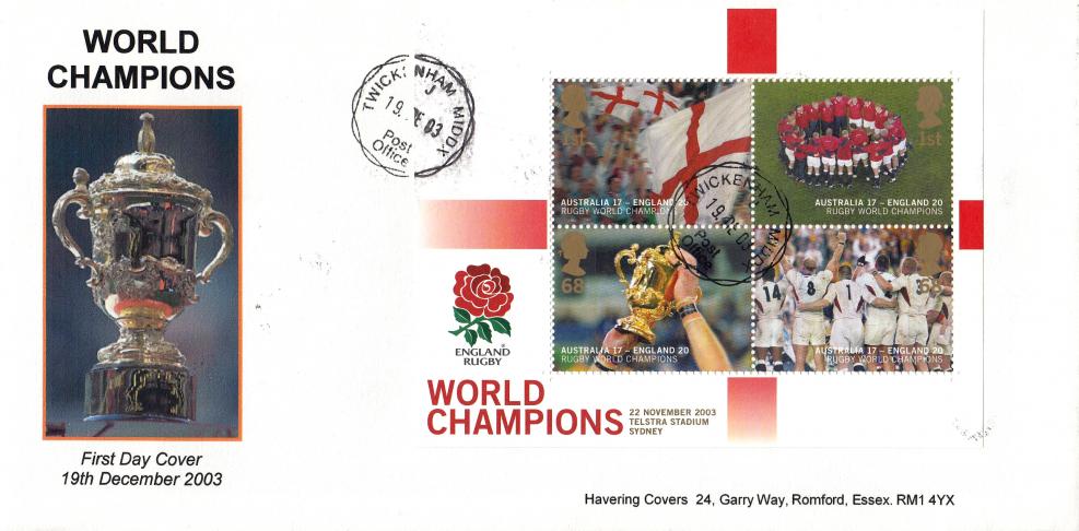 2003 (12) Rugby Winners M/S - Havering 'Special' - Twickenham CDS