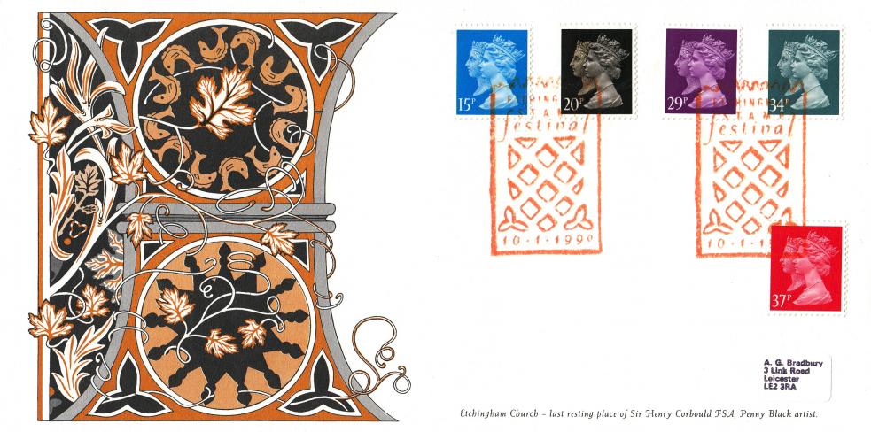 1990 (01) Penny Black (Stamps) - Etchingham Church Official