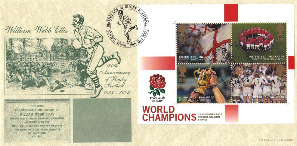 2003 (12) Rugby Winners M/S - Bradbury William Webb Ellis, Rugby Official