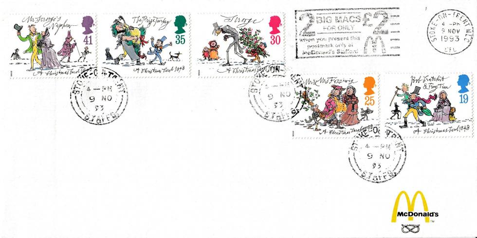 1993 (11) Christmas - McDonald's Cover - 2 Big Mac's For Only £2 Slogan