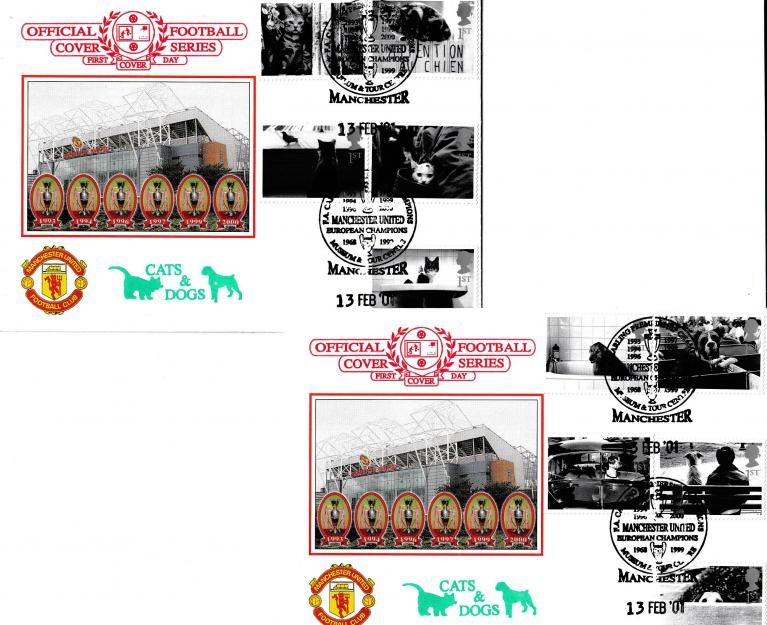 2001 (02) Cats & Dogs - Dawn Manchester United Museum and Tour Centre Official (Small Size)