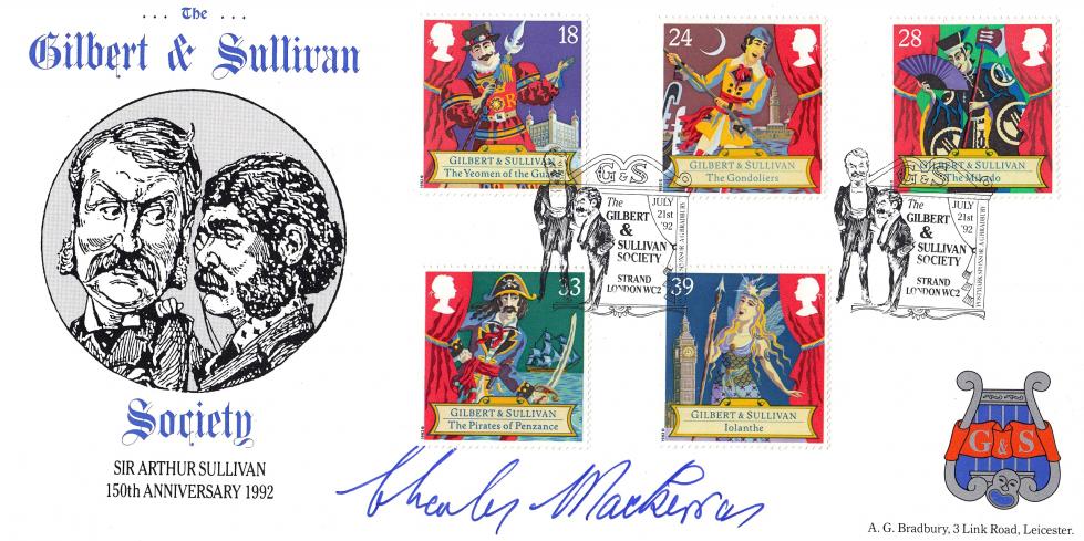 1992 (07) Gilbert & Sullivan - Bradbury Gilbert & Sullivan Society Official - Signed by Sir Charles Mackerras