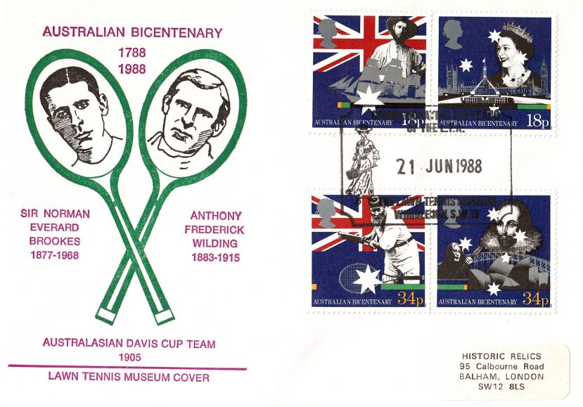 1988 (06) Australia - Historic Relics Lawn Tennis Wimbledon Official
