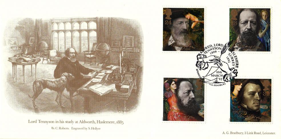 1992 (03) Tennyson - Bradbury Alfred Lord Tennyson, Haslemere Official