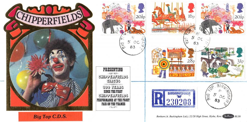 1983 (10) British Fairs - Benham BLS 6 'Chipperfields' Official - Big Top CDS