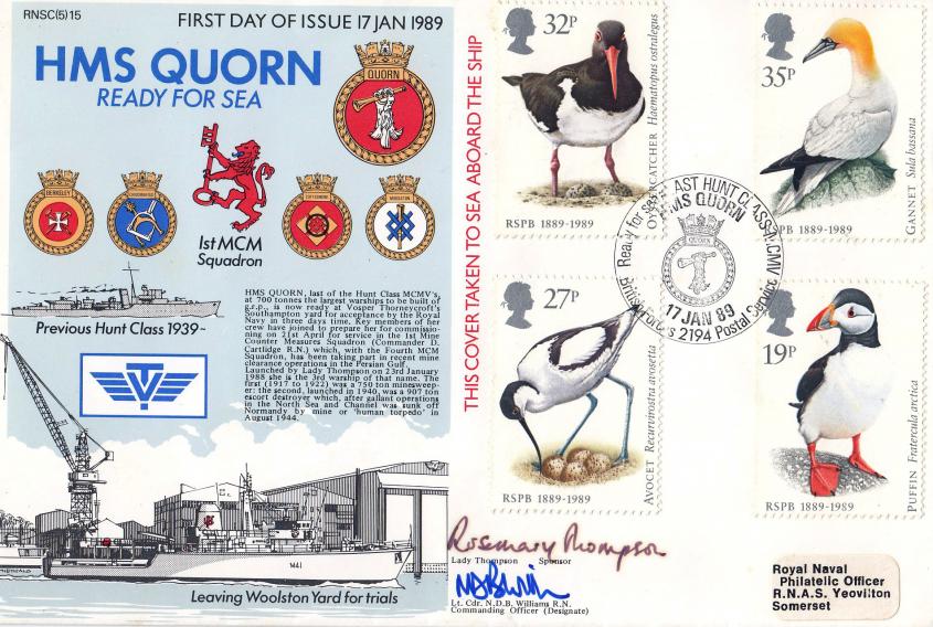 1989 (01) Birds - Forces Fleet Air Arm RNSC Official - Double Signed