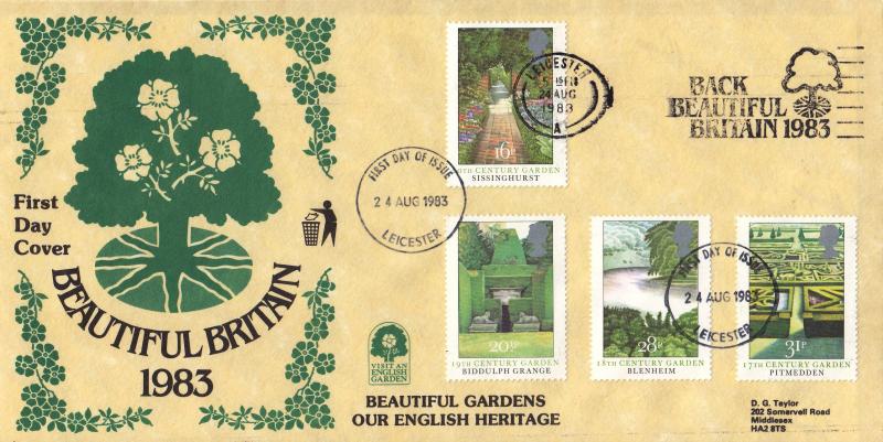 1983 (08) British Gardens - DGT 'Beautiful Britain' Special - Back Beautiful Britain 1983 Slogan