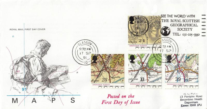 1991 (09) Maps - RM - See The World With The Royal Scottish Geographical Society Slogan