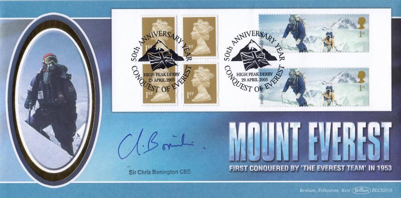 2003 Extreme Endeavours NVI Book - Benham BLCS 251 Official - Signed by Chris Bonington