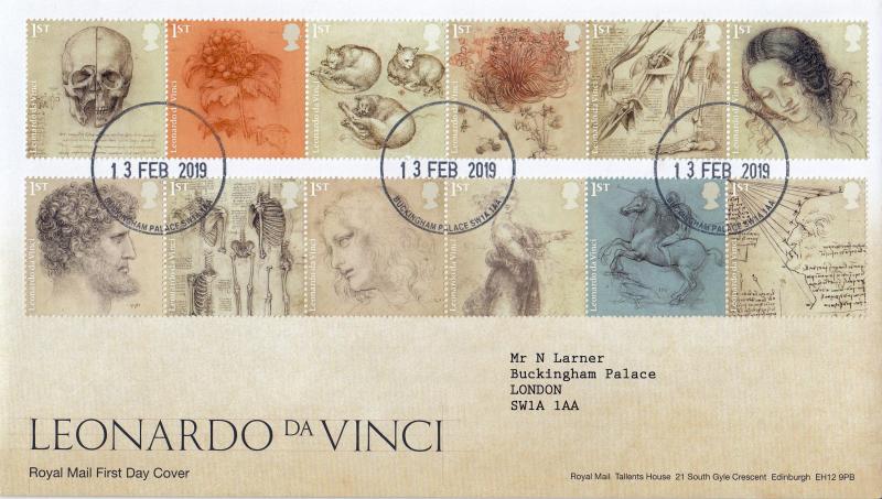 2019 (02) Leonardo Da Vinci - RM - Buckingham Palace CDS