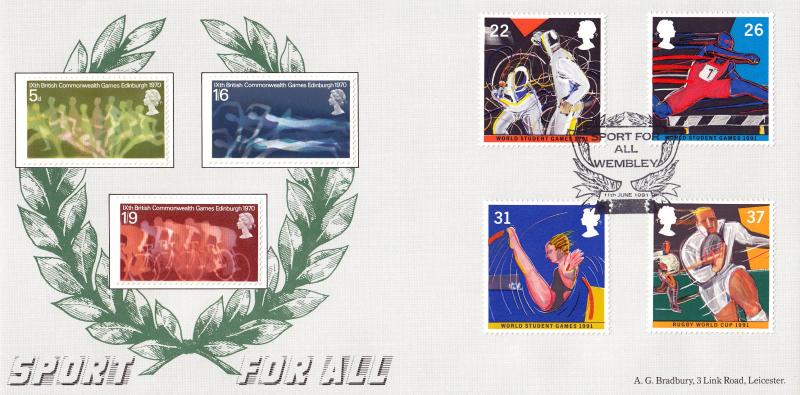 1991 (06) Sports - Bradbury 'Sport For All' Official